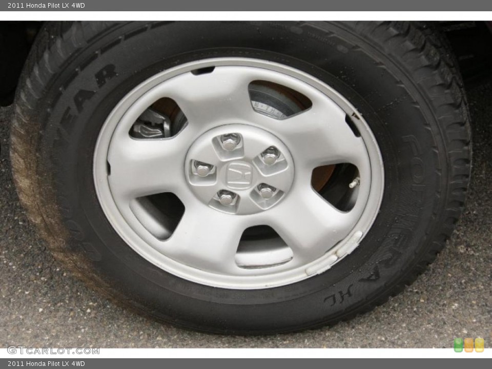 2011 Honda Pilot LX 4WD Wheel and Tire Photo #46766166