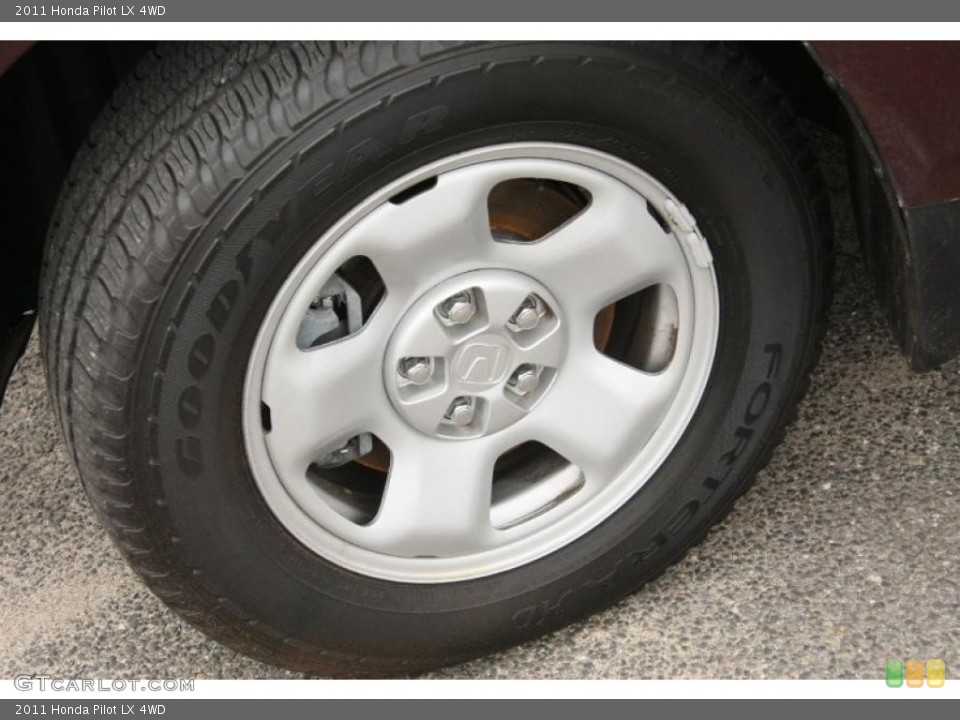 2011 Honda Pilot LX 4WD Wheel and Tire Photo #46766196