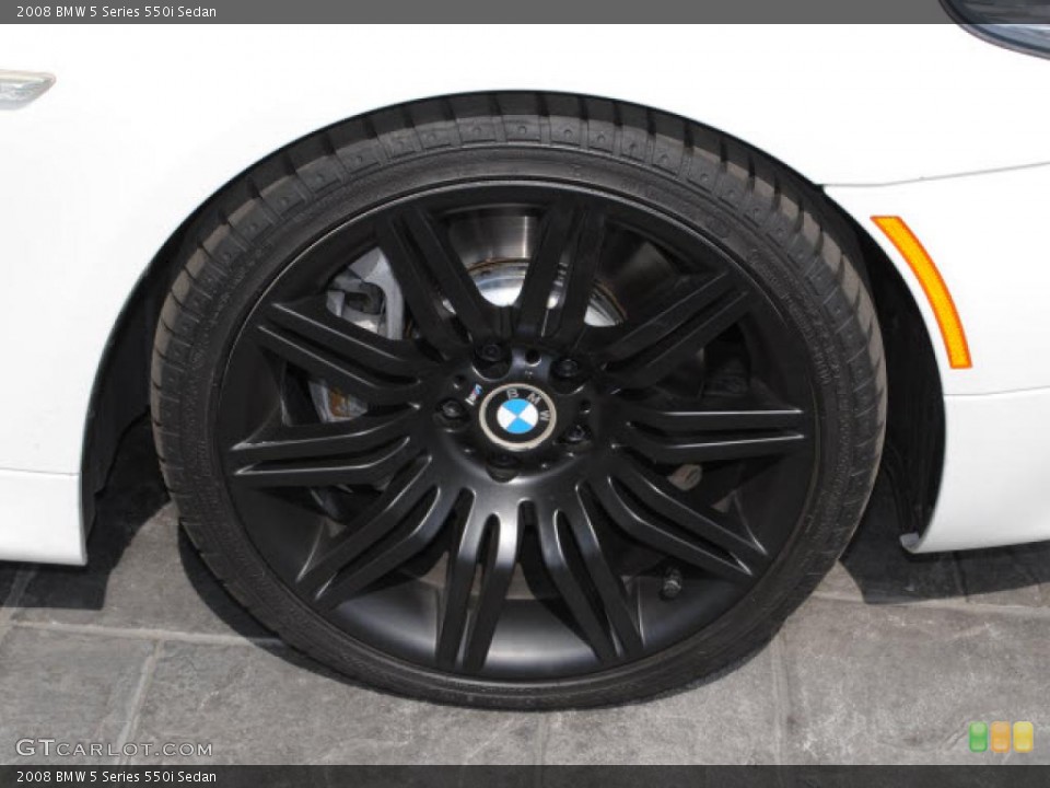2008 BMW 5 Series 550i Sedan Wheel and Tire Photo #46769292