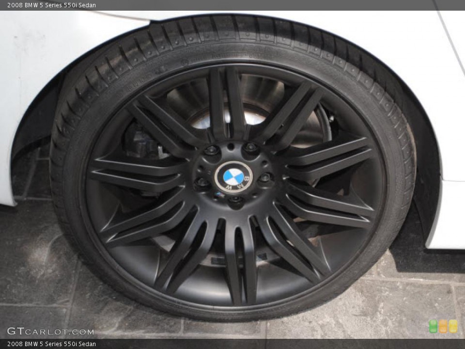 2008 BMW 5 Series 550i Sedan Wheel and Tire Photo #46769364