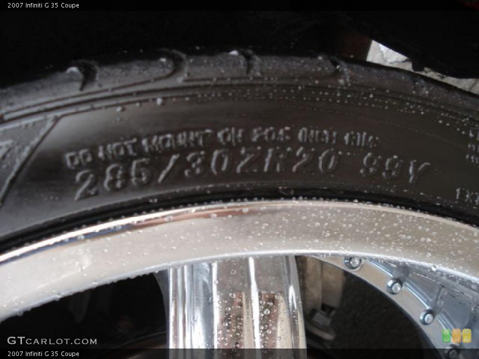 2007 Infiniti G Custom Wheel and Tire Photo #46775110