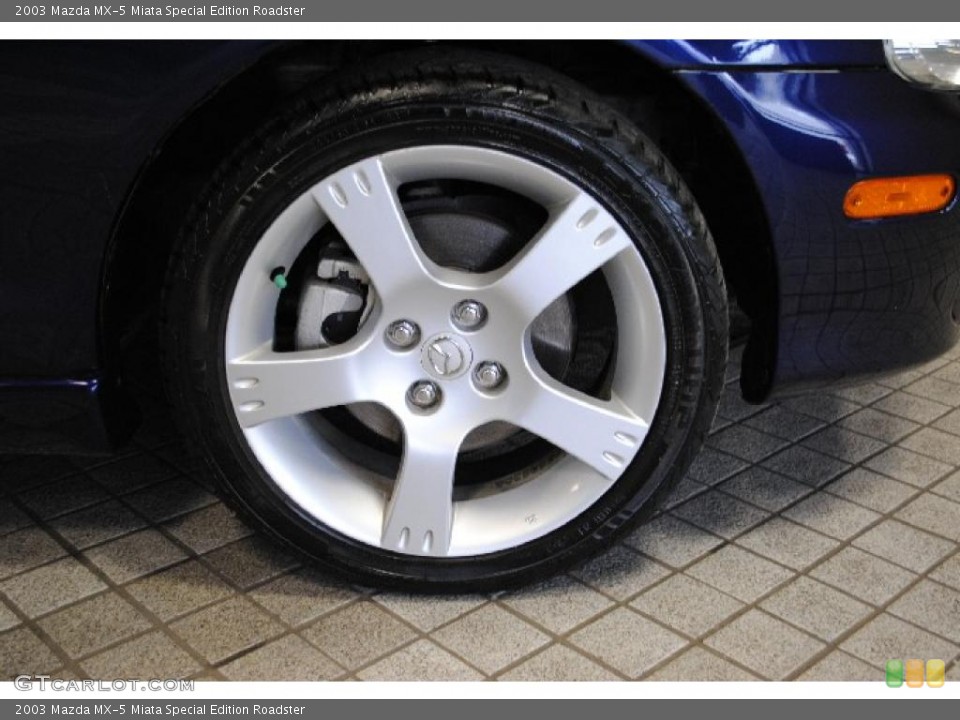 2003 Mazda MX-5 Miata Special Edition Roadster Wheel and Tire Photo #46778889