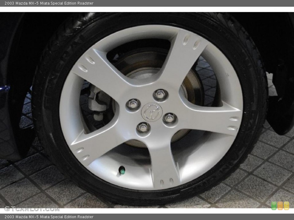 2003 Mazda MX-5 Miata Special Edition Roadster Wheel and Tire Photo #46778913