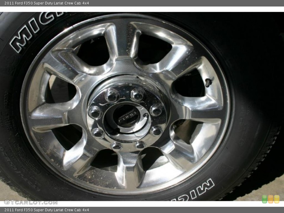 2011 Ford F350 Super Duty Lariat Crew Cab 4x4 Wheel and Tire Photo #46779465