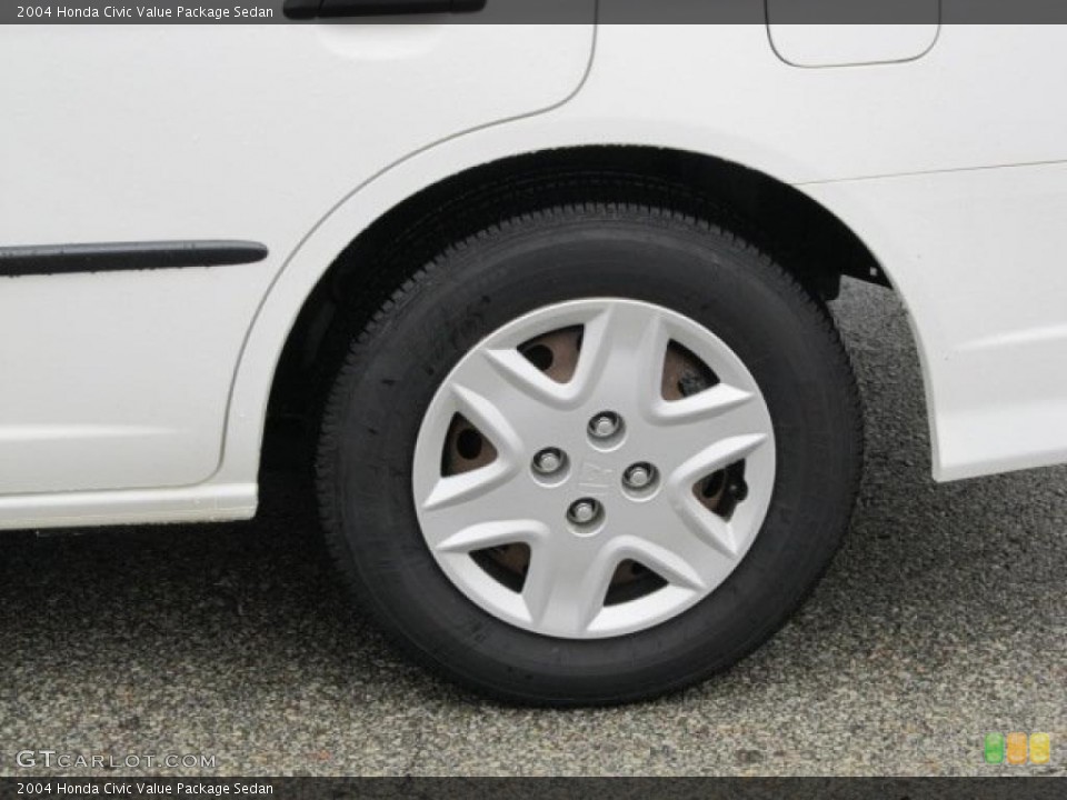 2004 Honda Civic Value Package Sedan Wheel and Tire Photo #46789677