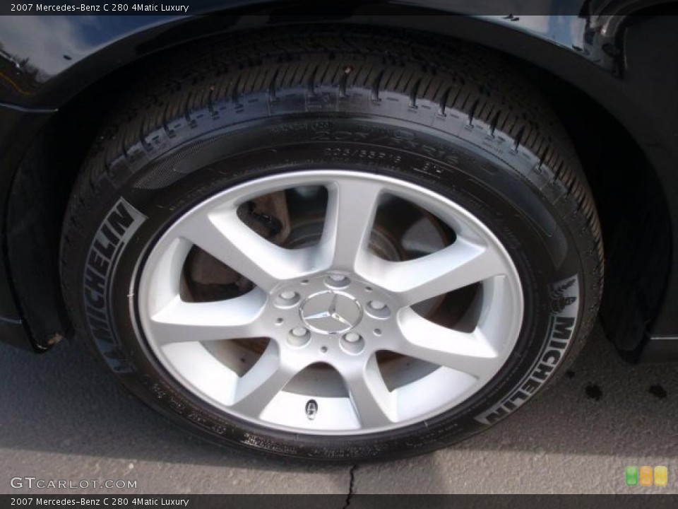 2007 Mercedes-Benz C 280 4Matic Luxury Wheel and Tire Photo #46799091