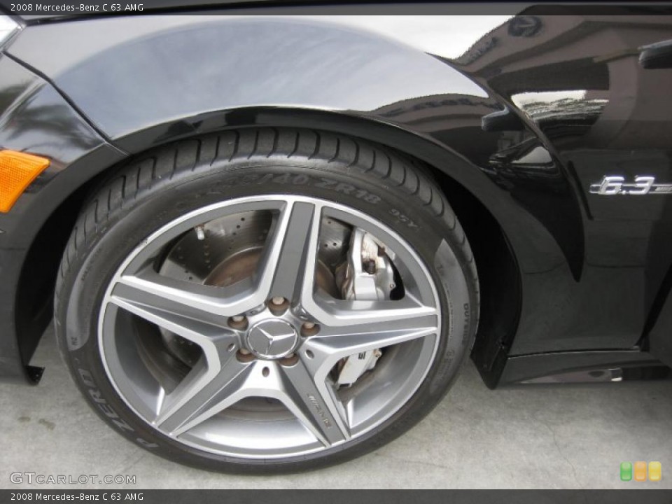 2008 Mercedes-Benz C 63 AMG Wheel and Tire Photo #46800813