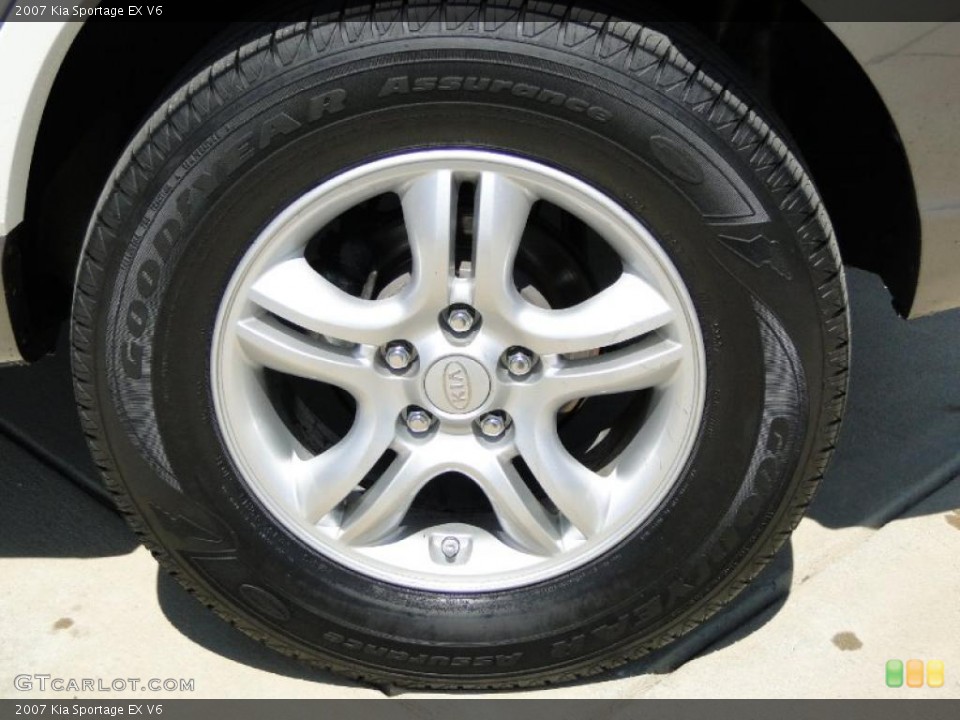 2007 Kia Sportage EX V6 Wheel and Tire Photo #46801542