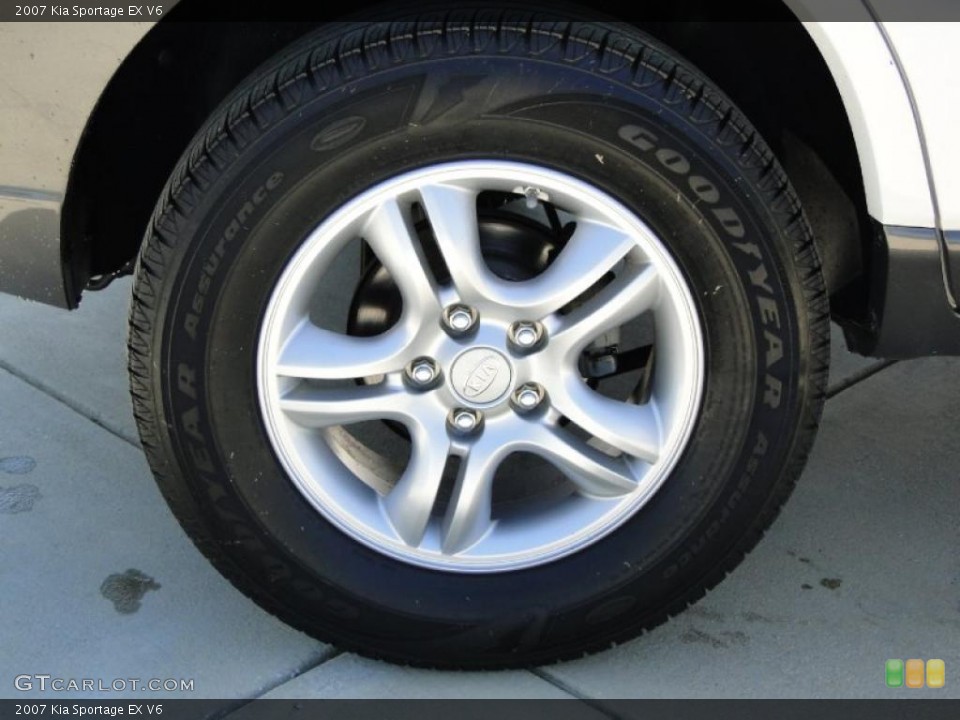 2007 Kia Sportage EX V6 Wheel and Tire Photo #46801557