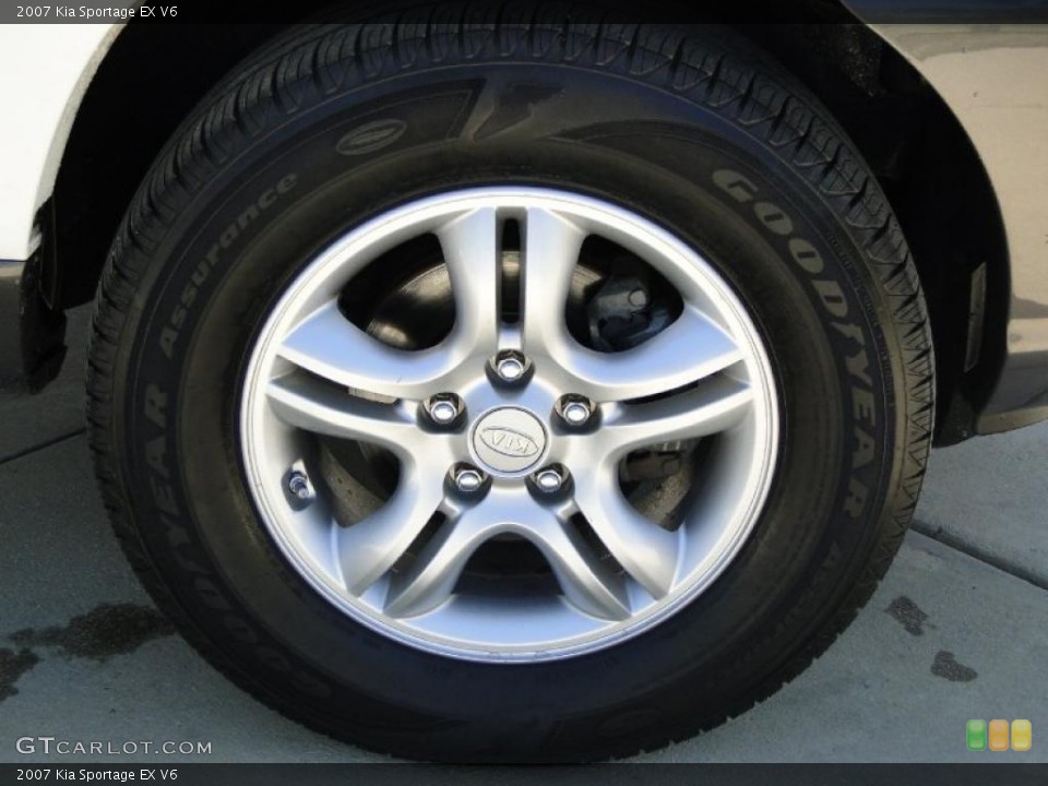 2007 Kia Sportage EX V6 Wheel and Tire Photo #46801572