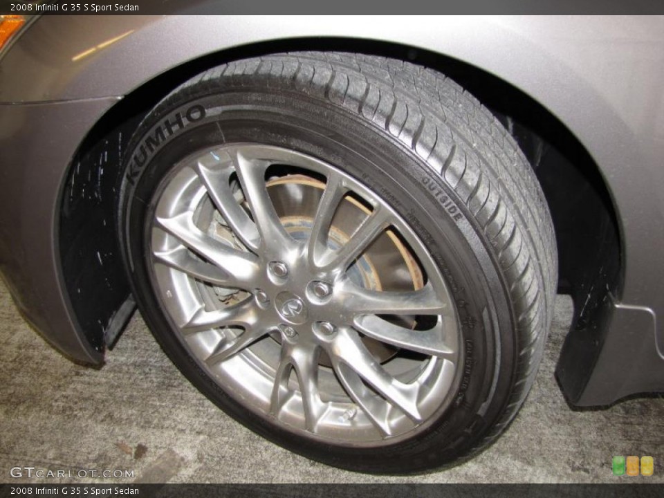 2008 Infiniti G 35 S Sport Sedan Wheel and Tire Photo #46801872
