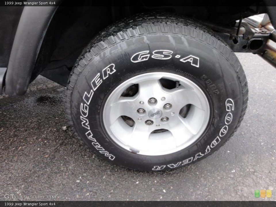 1999 Jeep Wrangler Sport 4x4 Wheel and Tire Photo #46805196