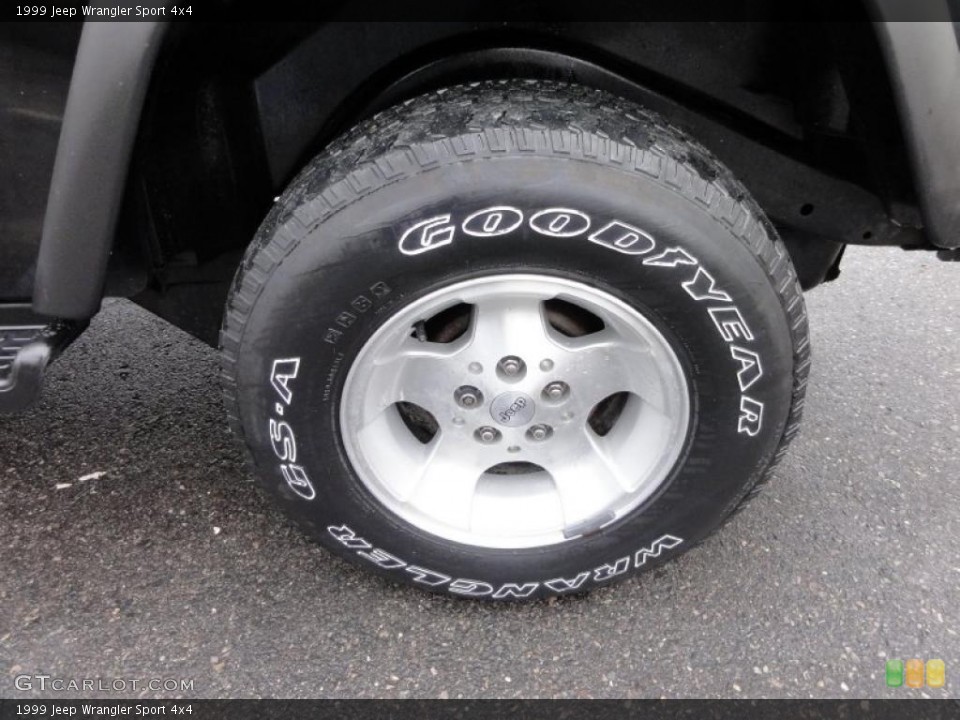 1999 Jeep Wrangler Sport 4x4 Wheel and Tire Photo #46805289