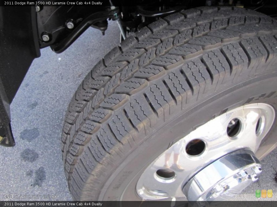2011 Dodge Ram 3500 HD Laramie Crew Cab 4x4 Dually Wheel and Tire Photo #46828284