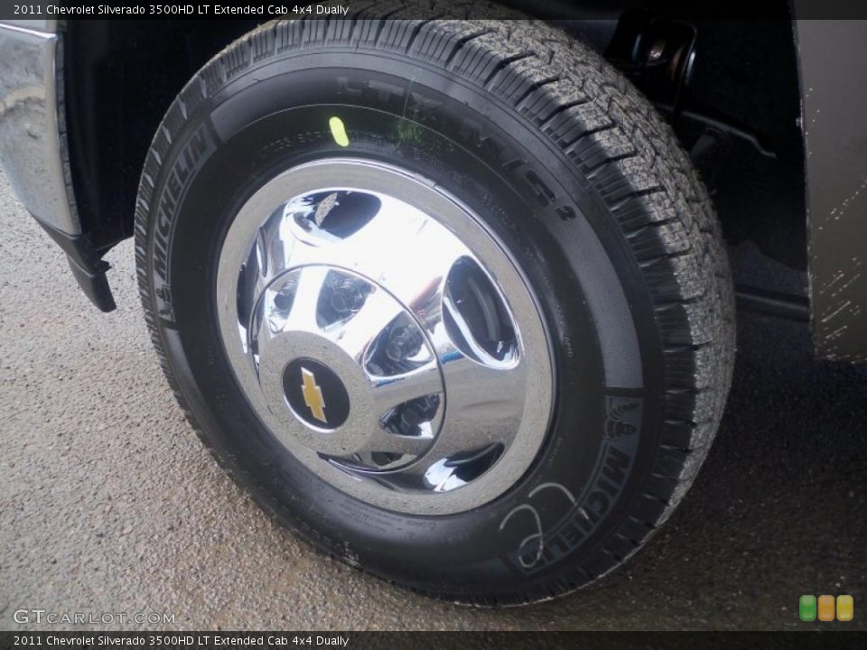 2011 Chevrolet Silverado 3500HD LT Extended Cab 4x4 Dually Wheel and Tire Photo #46837143