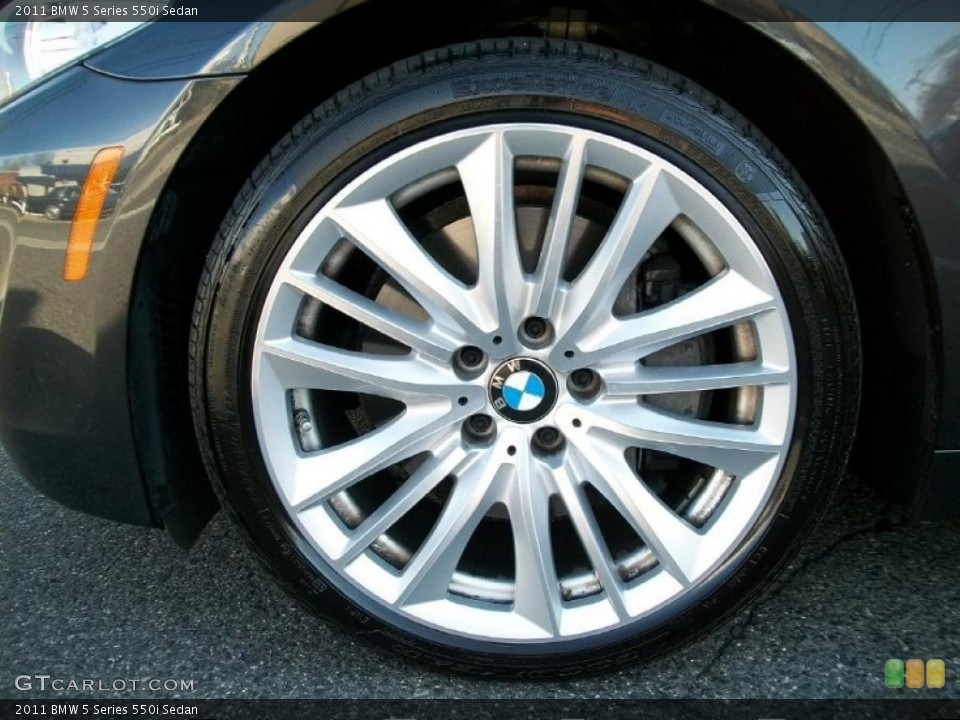 2011 BMW 5 Series 550i Sedan Wheel and Tire Photo #46839939