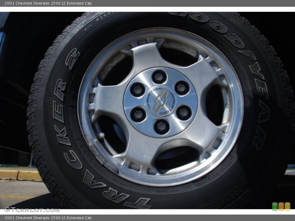 2001 Chevrolet Silverado 1500 LS Extended Cab Wheel and Tire Photo #46849614