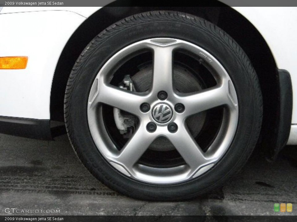 2009 Volkswagen Jetta SE Sedan Wheel and Tire Photo #46863606