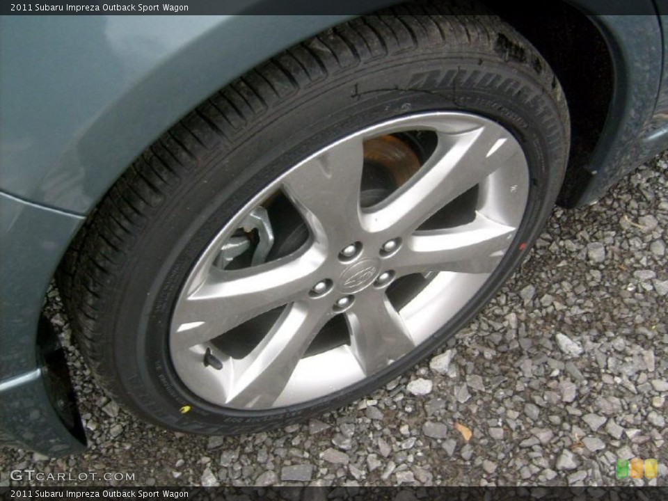 2011 Subaru Impreza Outback Sport Wagon Wheel and Tire Photo #46867626