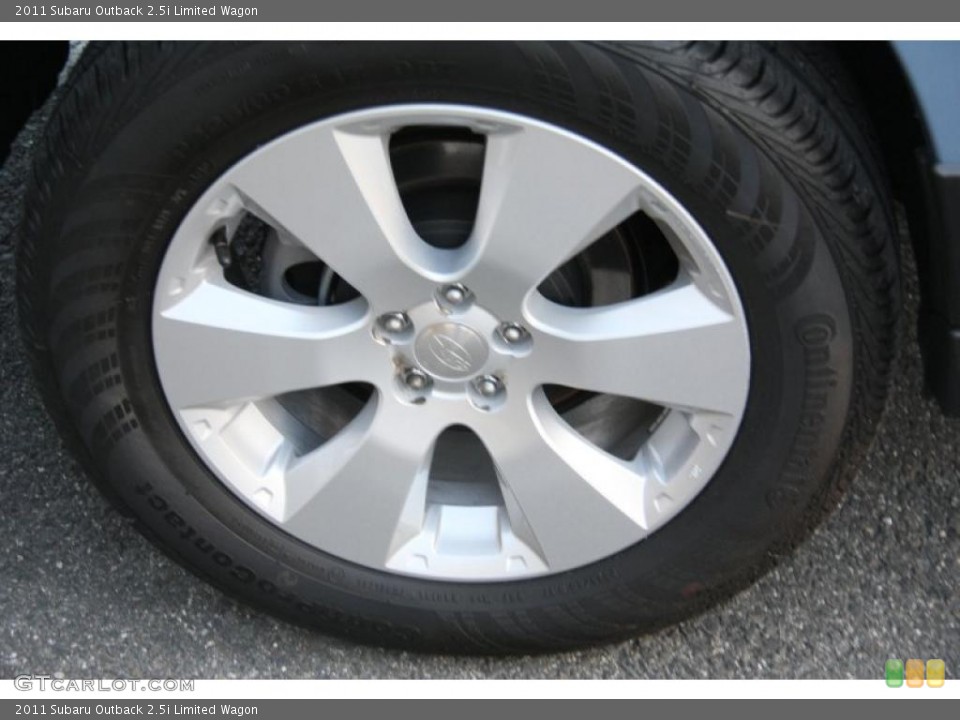 2011 Subaru Outback 2.5i Limited Wagon Wheel and Tire Photo #46877966