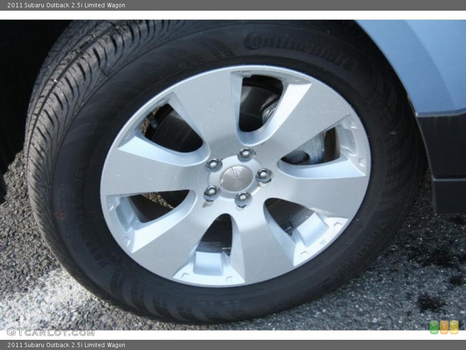 2011 Subaru Outback 2.5i Limited Wagon Wheel and Tire Photo #46877999