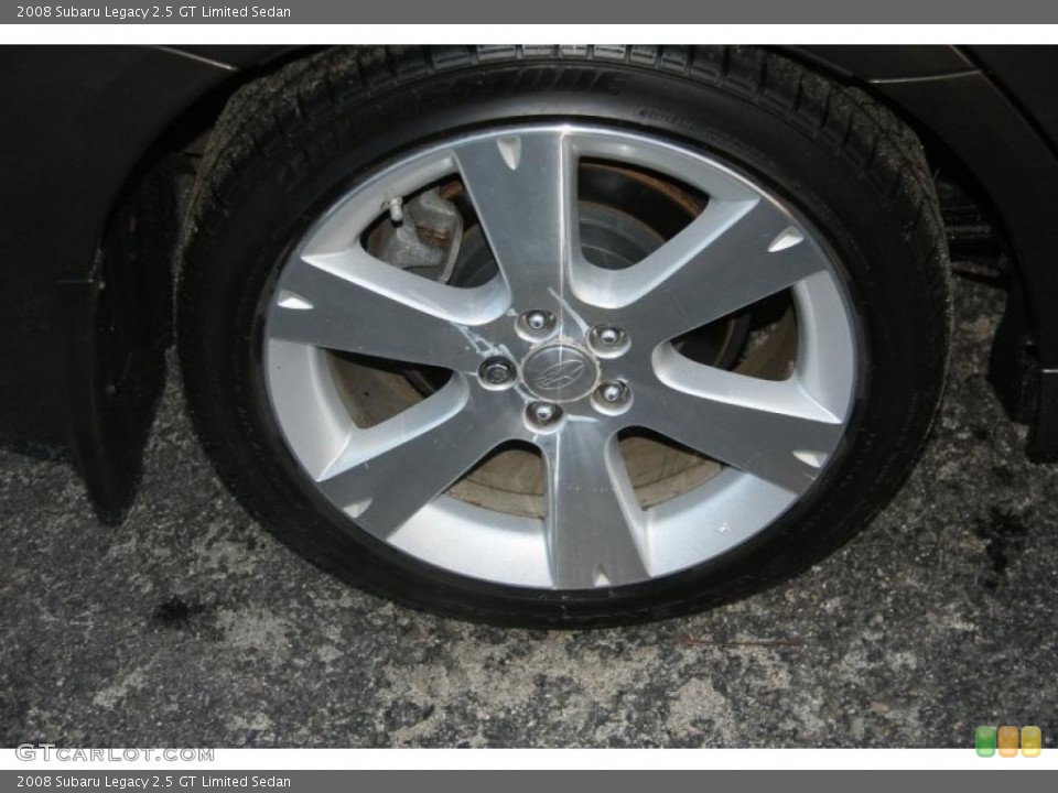 2008 Subaru Legacy 2.5 GT Limited Sedan Wheel and Tire Photo #46878797