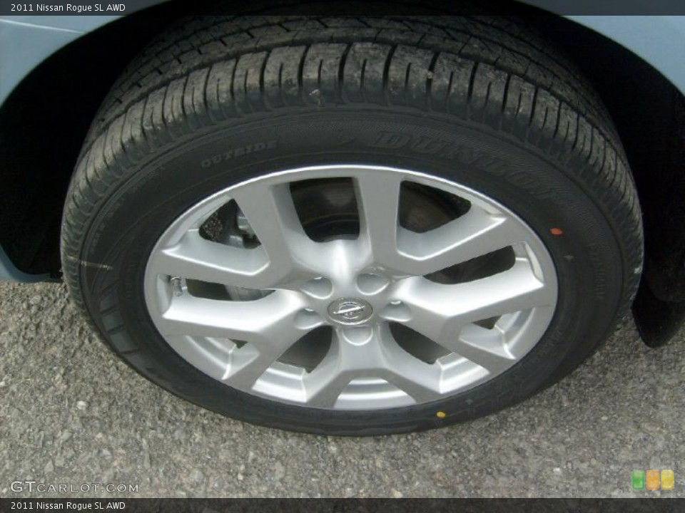 2011 Nissan Rogue SL AWD Wheel and Tire Photo #46880957