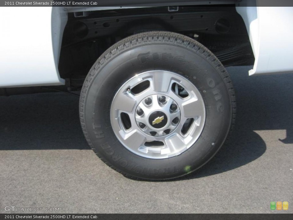 2011 Chevrolet Silverado 2500HD LT Extended Cab Wheel and Tire Photo #46887215