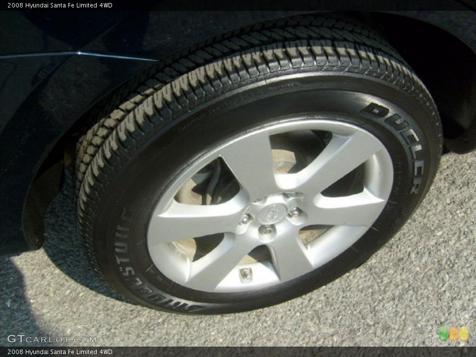 2008 Hyundai Santa Fe Limited 4WD Wheel and Tire Photo #46897136