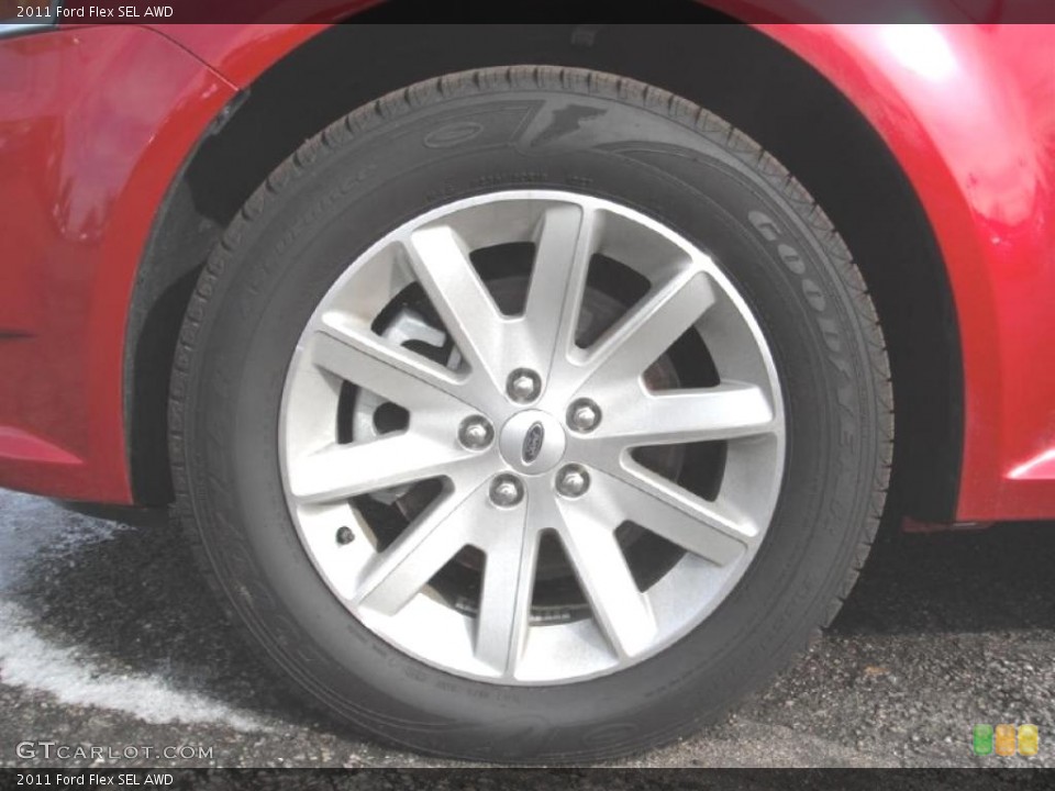 2011 Ford Flex SEL AWD Wheel and Tire Photo #46904069