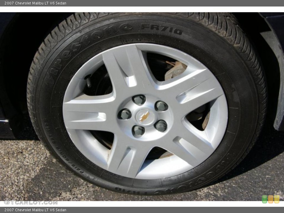 2007 Chevrolet Malibu LT V6 Sedan Wheel and Tire Photo #46906517
