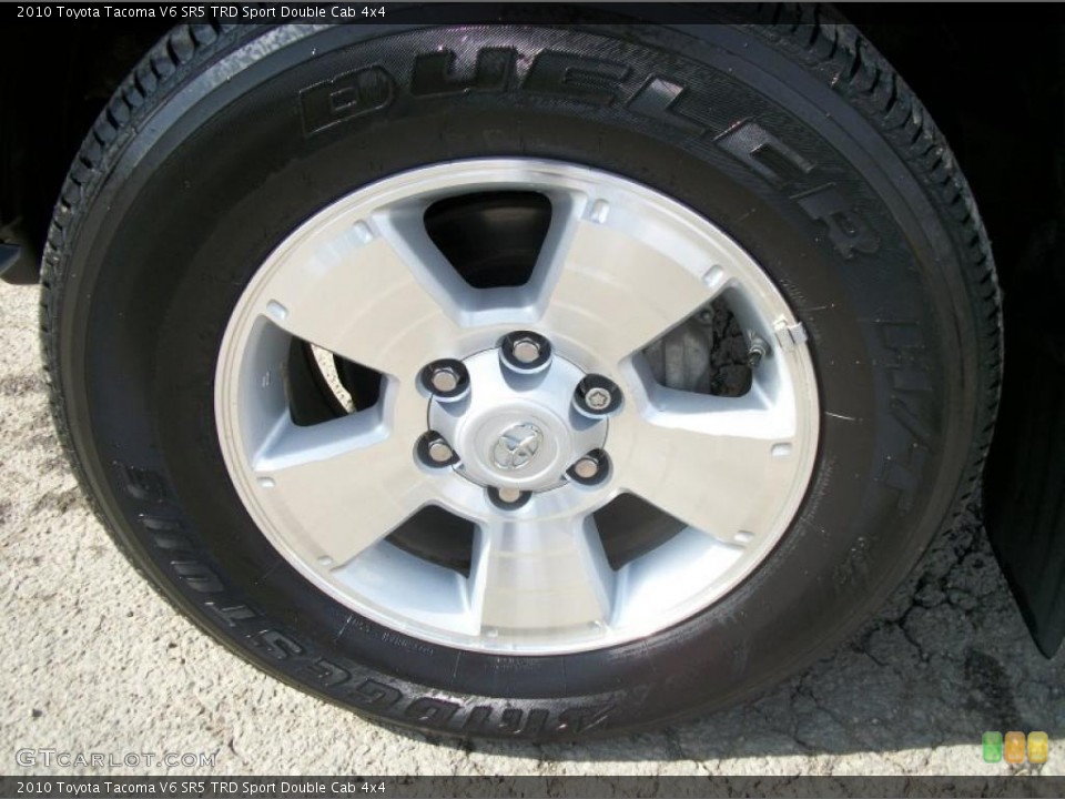 2010 Toyota Tacoma V6 SR5 TRD Sport Double Cab 4x4 Wheel and Tire Photo #46917263