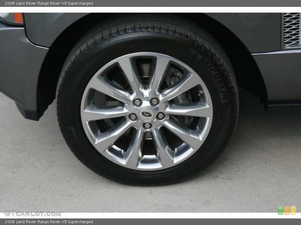 2008 Land Rover Range Rover V8 Supercharged Wheel and Tire Photo #46941252