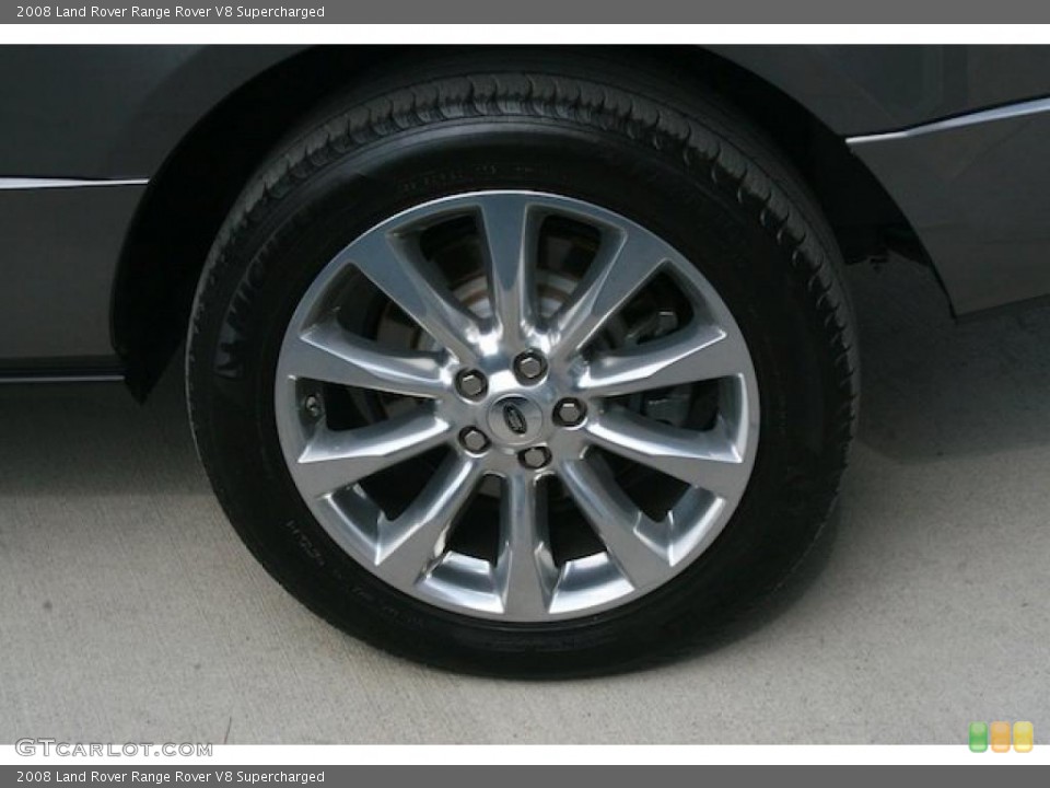 2008 Land Rover Range Rover V8 Supercharged Wheel and Tire Photo #46941267