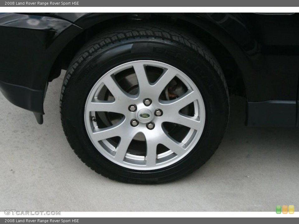 2008 Land Rover Range Rover Sport HSE Wheel and Tire Photo #46942455