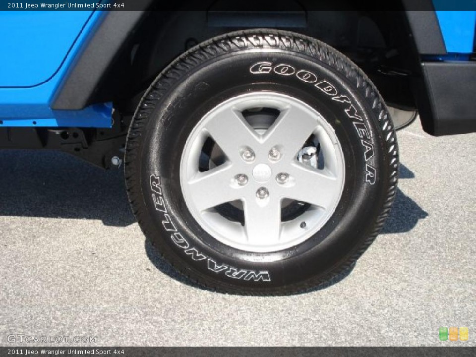 2011 Jeep Wrangler Unlimited Sport 4x4 Wheel and Tire Photo #46947267