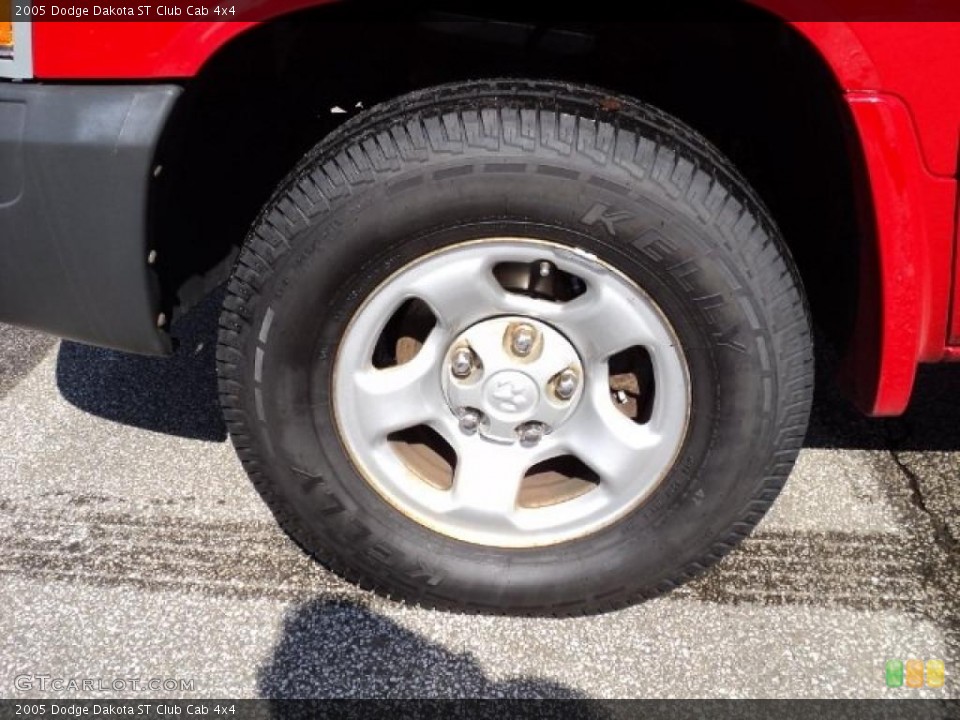 2005 Dodge Dakota ST Club Cab 4x4 Wheel and Tire Photo #46950453