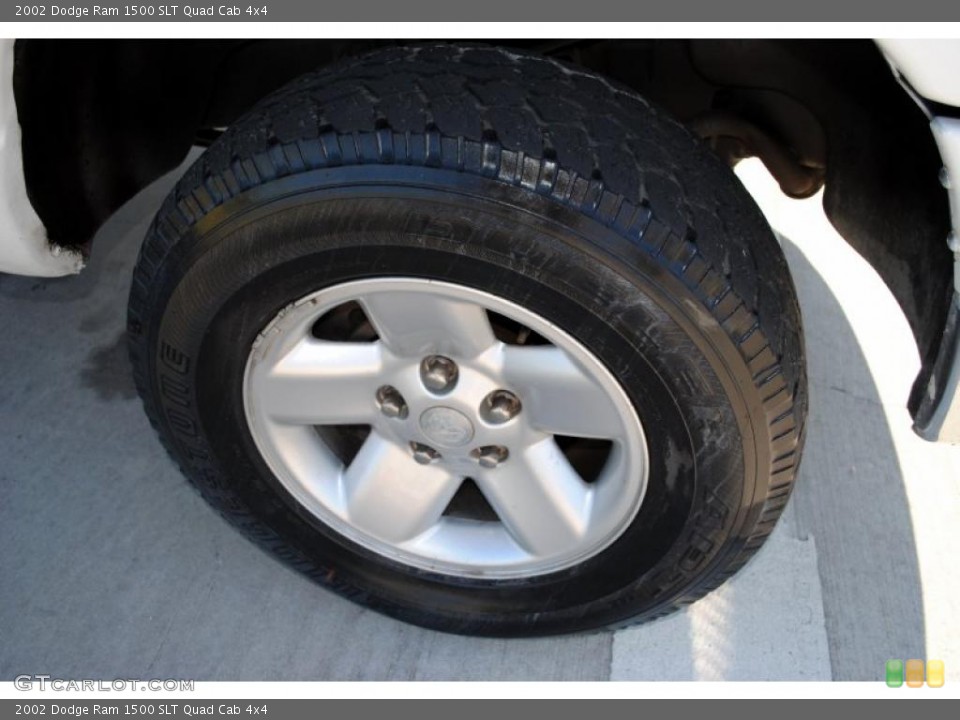 2002 Dodge Ram 1500 SLT Quad Cab 4x4 Wheel and Tire Photo #46952277
