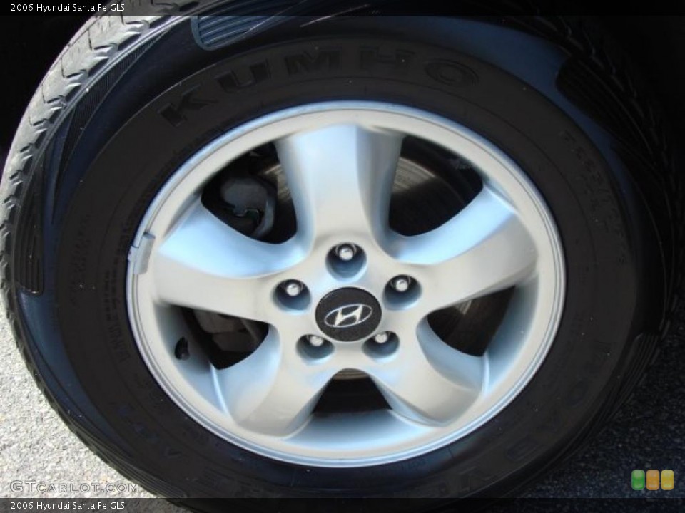 2006 Hyundai Santa Fe GLS Wheel and Tire Photo #46953654