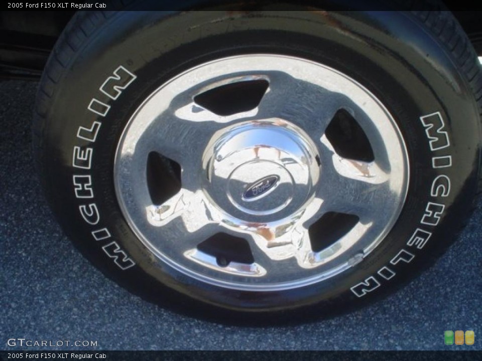 2005 Ford F150 XLT Regular Cab Wheel and Tire Photo #46960386