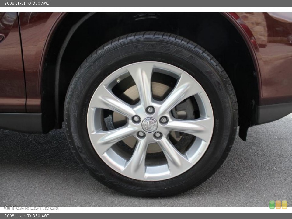 2008 Lexus RX 350 AWD Wheel and Tire Photo #46962333