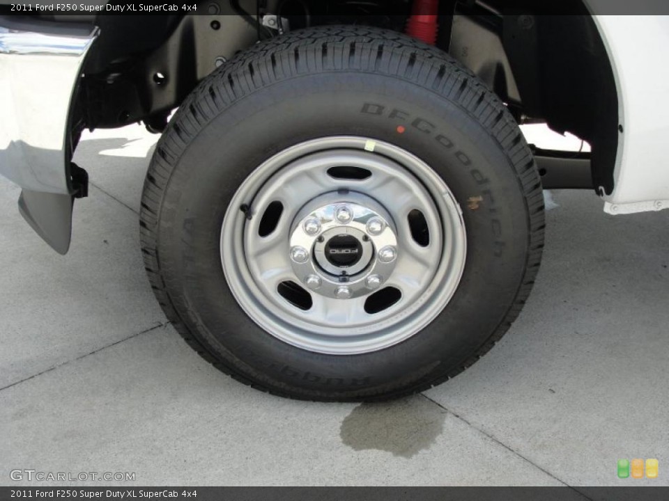 2011 Ford F250 Super Duty XL SuperCab 4x4 Wheel and Tire Photo #46970931