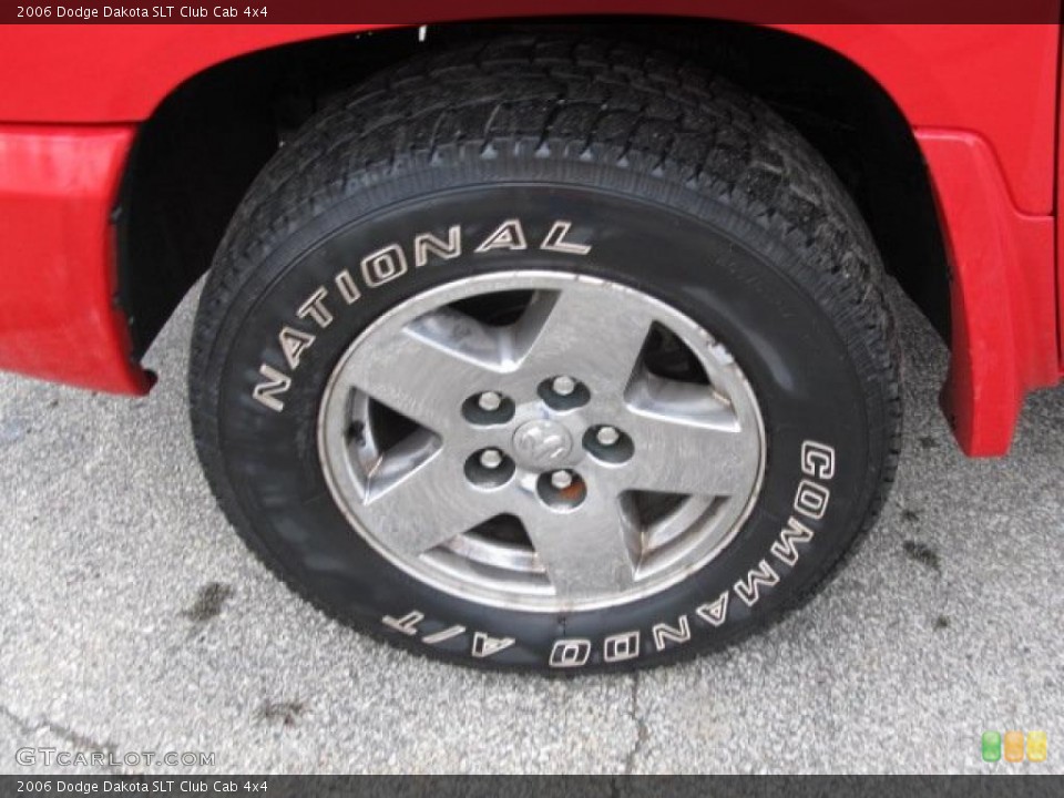 2006 Dodge Dakota SLT Club Cab 4x4 Wheel and Tire Photo #46971153