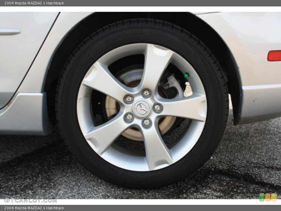 2004 Mazda MAZDA3 s Hatchback Wheel and Tire Photo #46977156