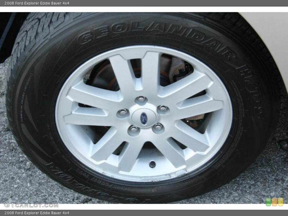 2008 Ford Explorer Eddie Bauer 4x4 Wheel and Tire Photo #46982904