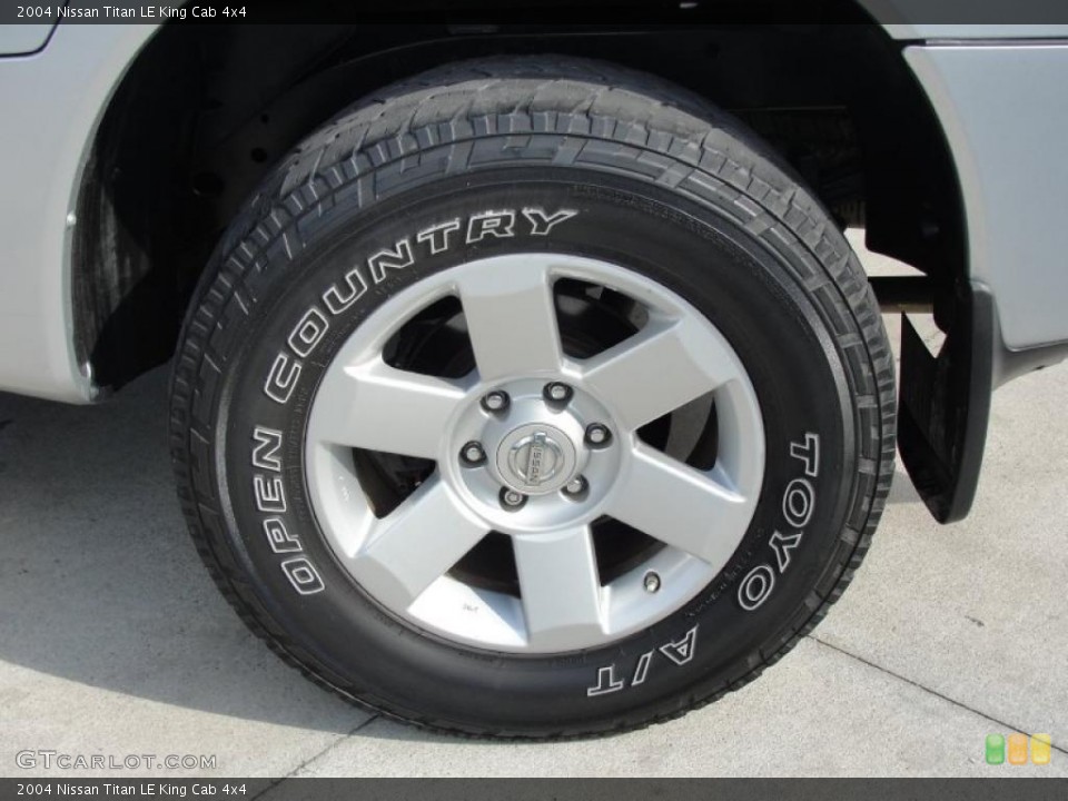 2004 Nissan Titan LE King Cab 4x4 Wheel and Tire Photo #46984620