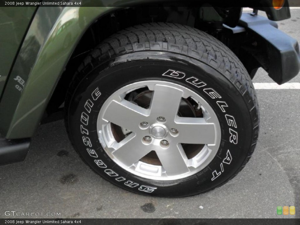 2008 Jeep Wrangler Unlimited Sahara 4x4 Wheel and Tire Photo #46988898