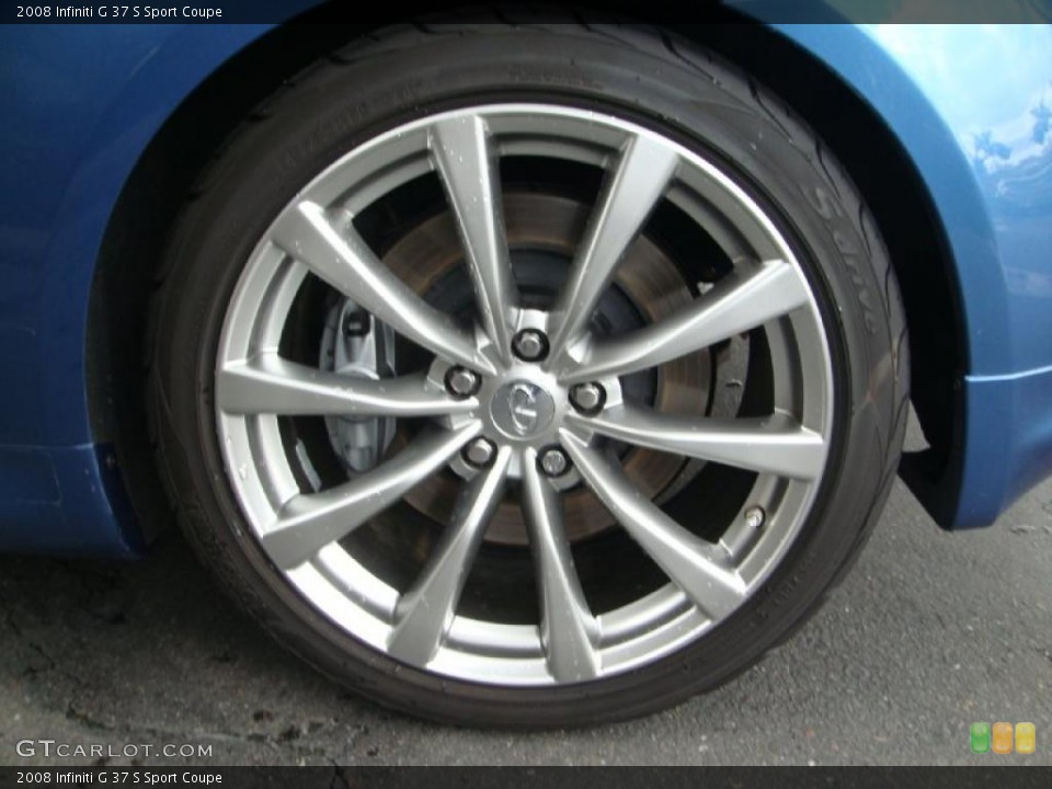2008 Infiniti G 37 S Sport Coupe Wheel and Tire Photo #46997979