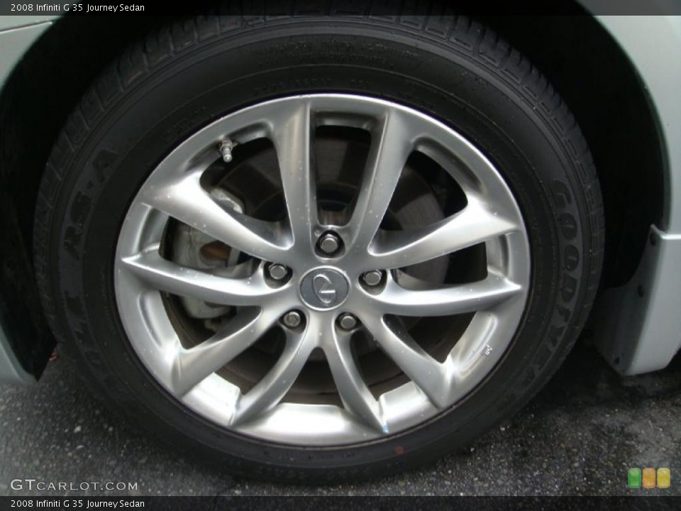 2008 Infiniti G 35 Journey Sedan Wheel and Tire Photo #46998789