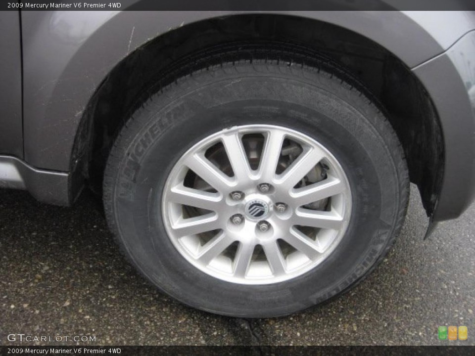 2009 Mercury Mariner V6 Premier 4WD Wheel and Tire Photo #47000898
